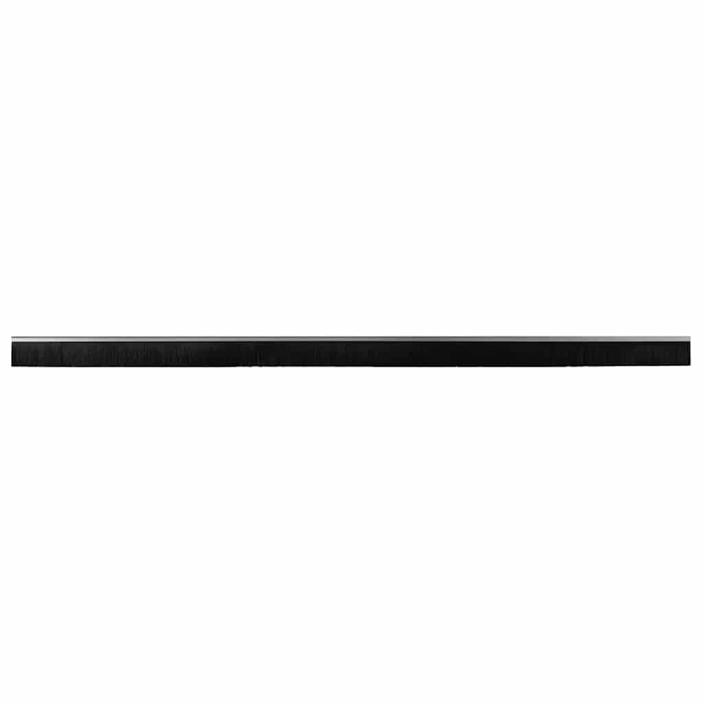 Držač četke za vrata 2 pcs Srebrno 100 cm Aluminijski legura