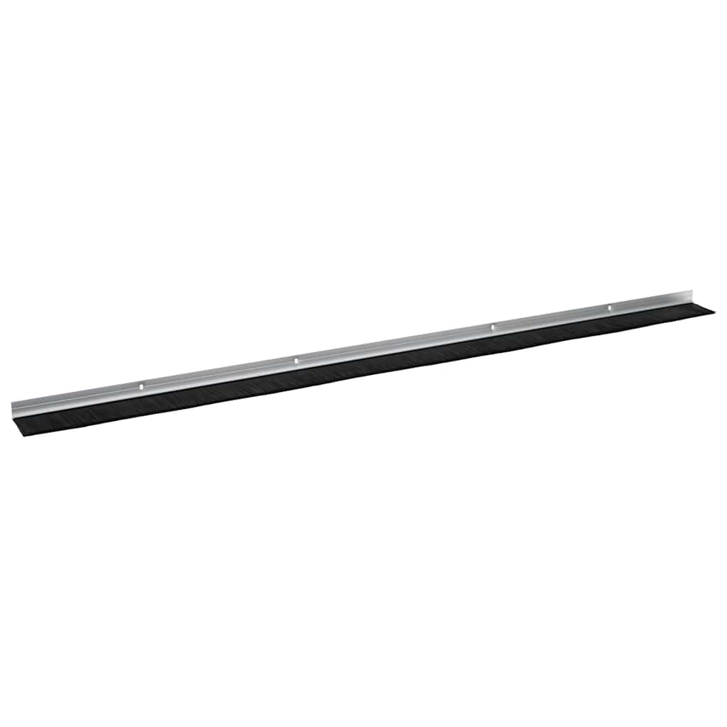 Držač četke za vrata 12 pcs Srebrno 100 cm Aluminijski legura