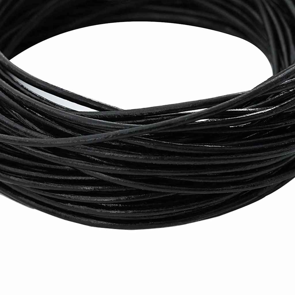 Kožni konop Crna Ø2 mm x 10 m Koža