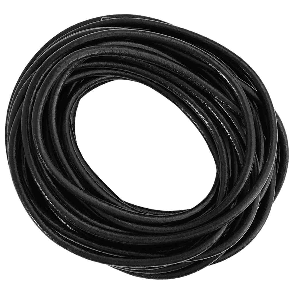 Kožni konop Crna Ø4 mm x 50 m Koža