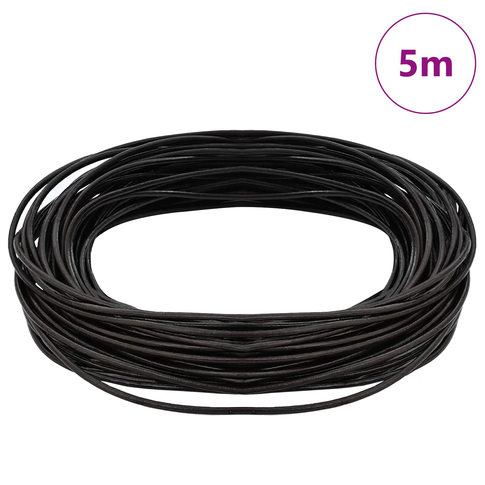 Kožni konop Tamno smeđa Ø1,5 mm x 5 m Koža