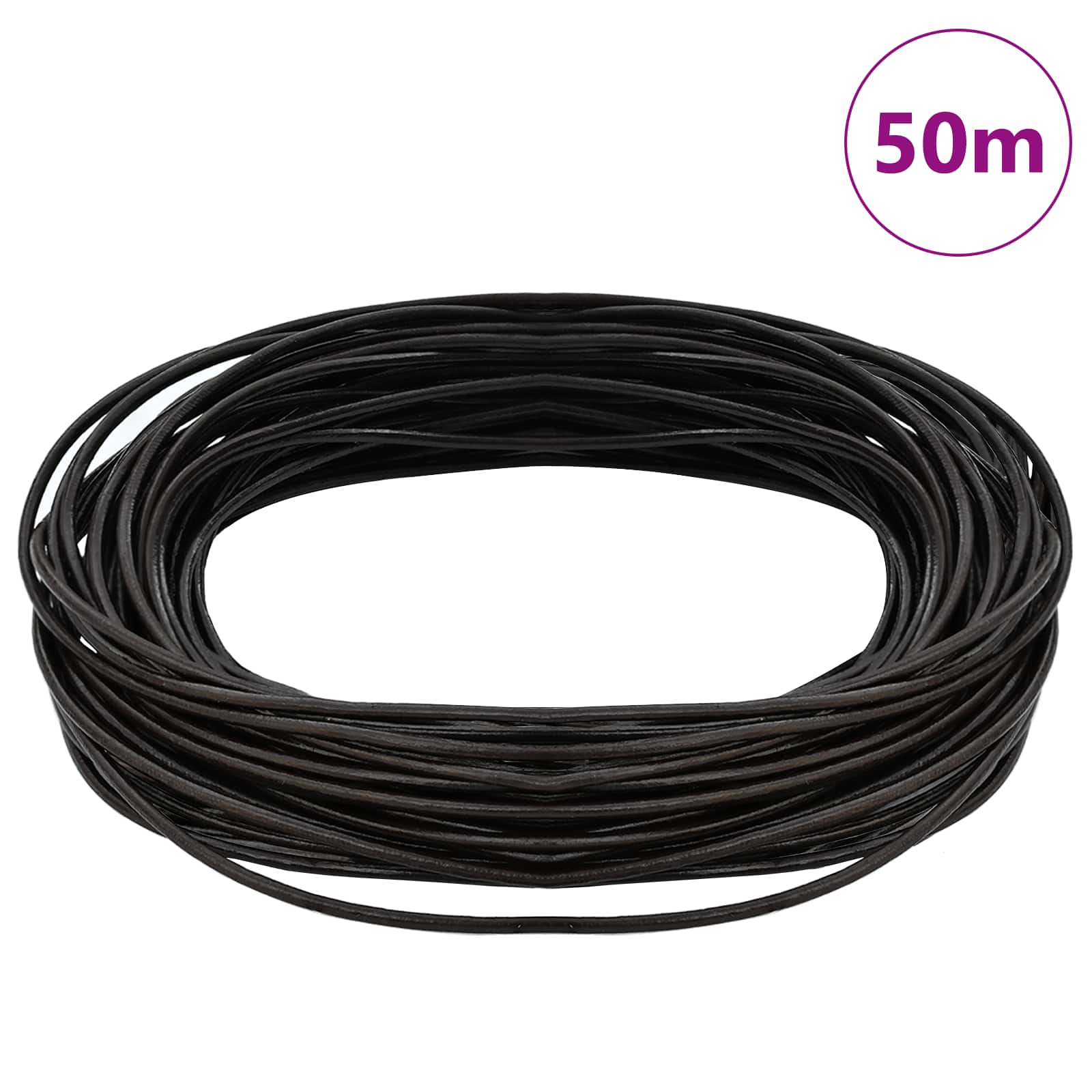 Kožni konop Tamno smeđa Ø1,5 mm x 50 m Koža