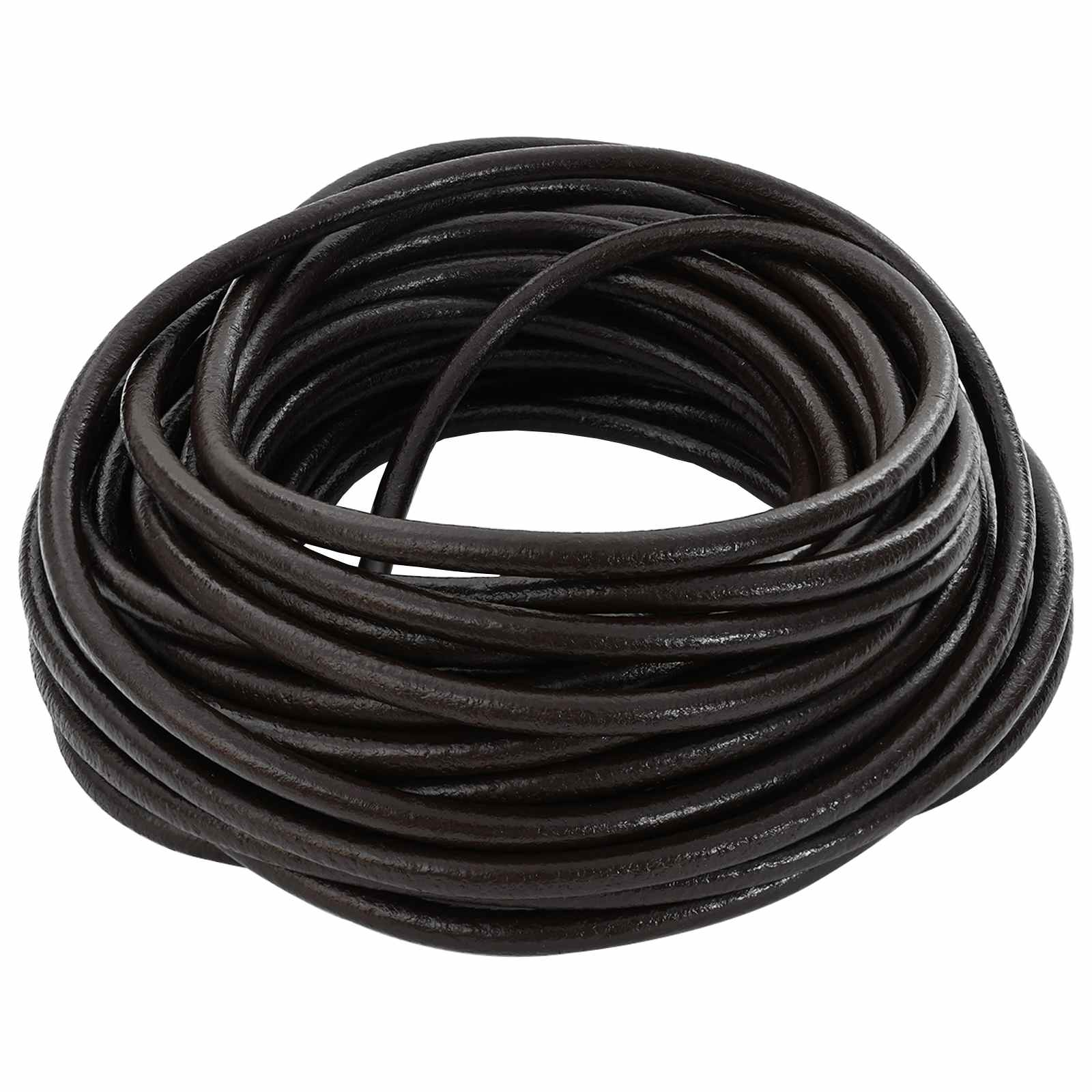 Kožni konop Tamno smeđa Ø4 mm x 10 m Koža