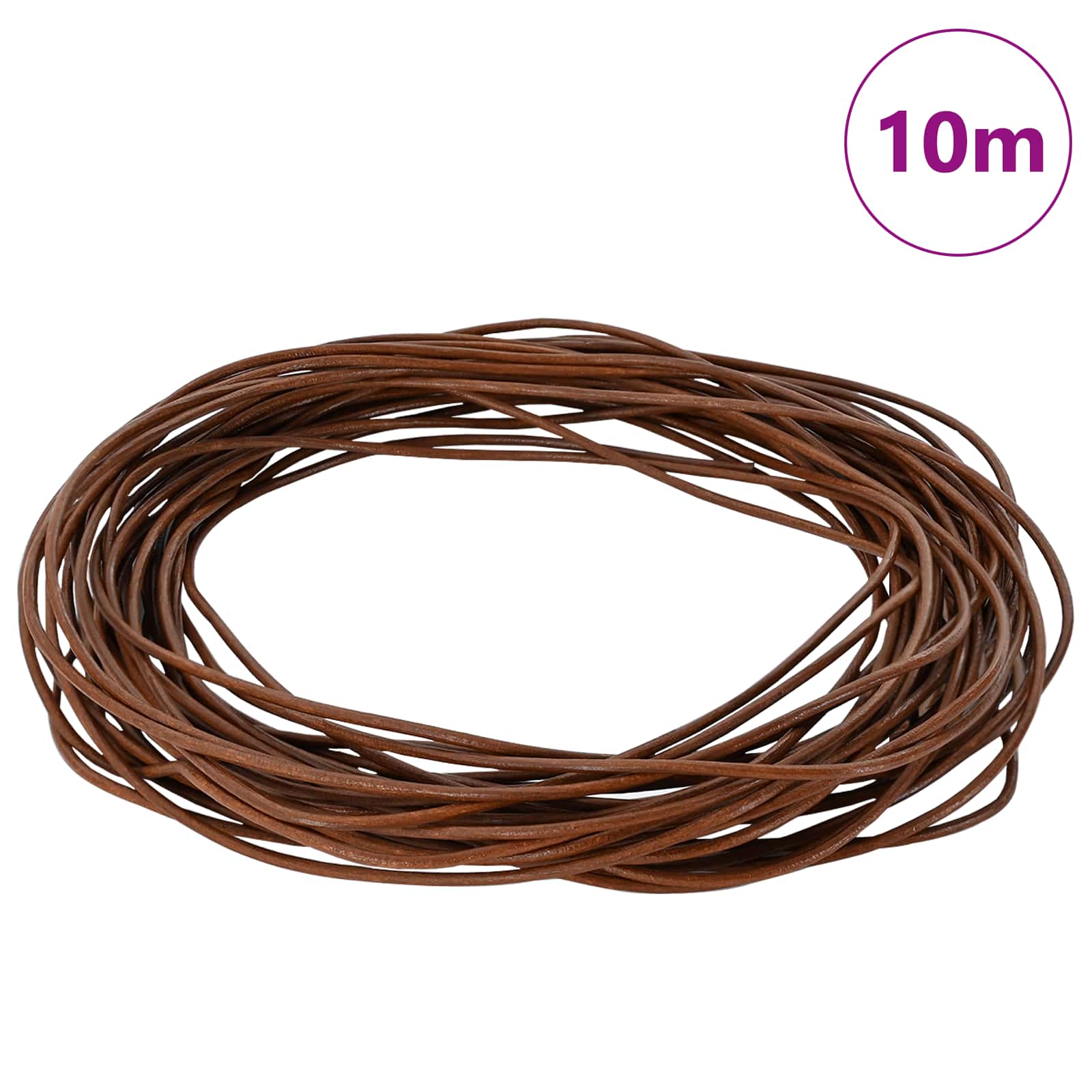 Kožni konop Svijetlosmeđa Ø2 mm x 10 m Koža