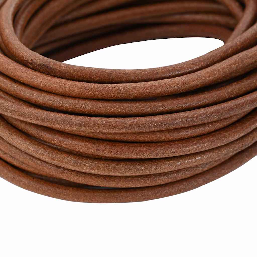 Kožni konop Svijetlosmeđa Ø4 mm x 10 m Koža