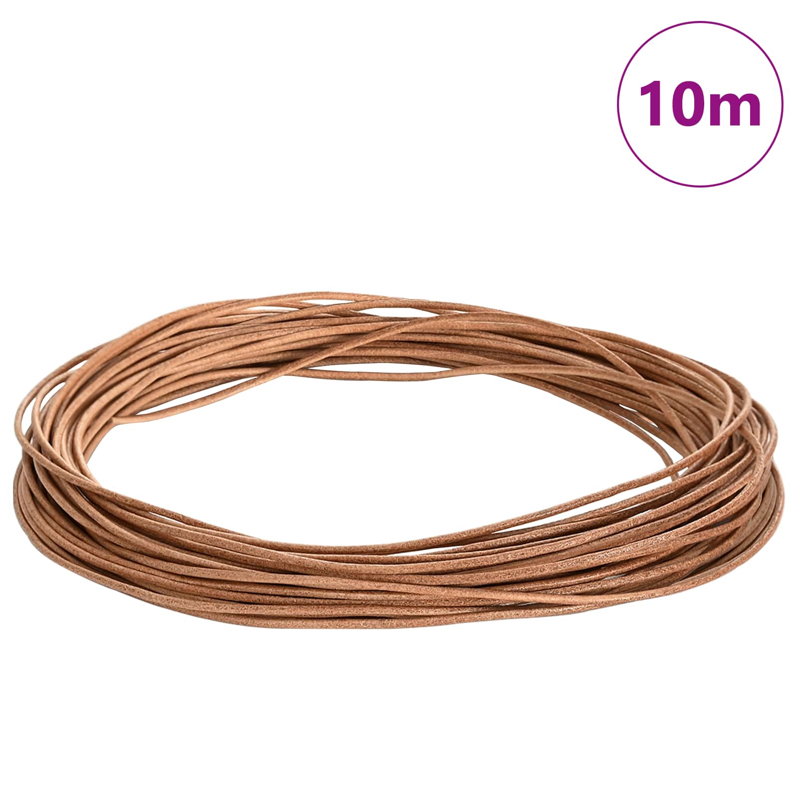 Kožni konop Smeđa Ø1 mm x 10 m Koža