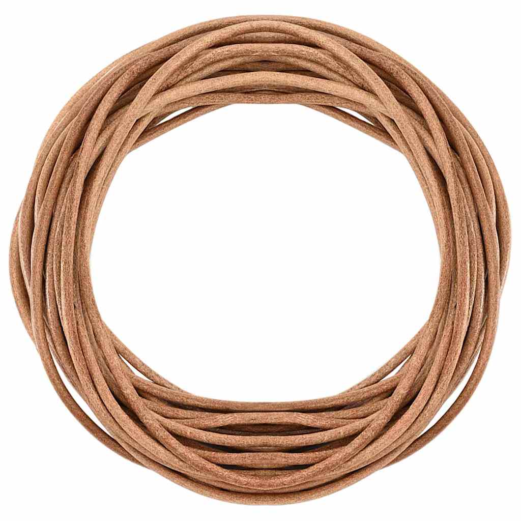 Kožni konop Smeđa Ø3 mm x 5 m Koža