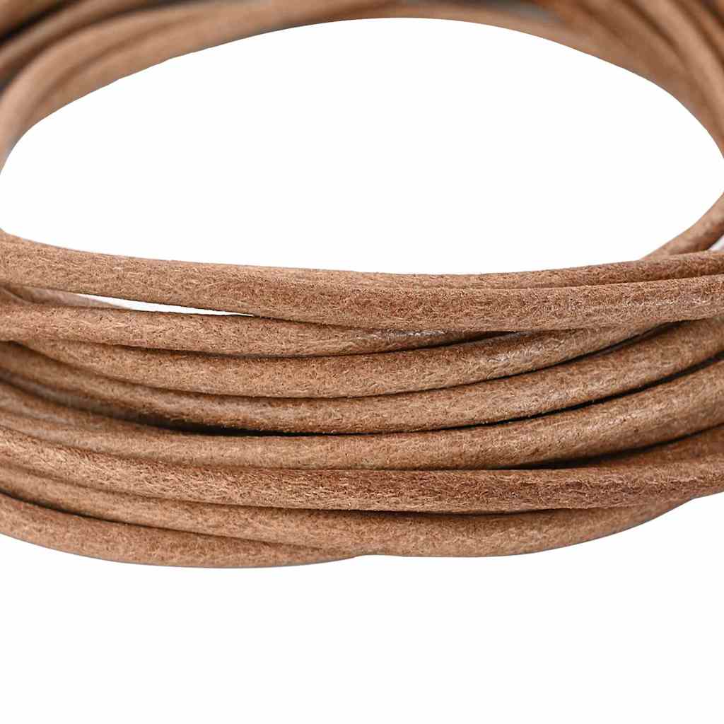 Kožni konop Smeđa Ø5 mm x 10 m Koža