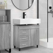 Toaletna jedinica Siva Sonoma 60 x 35 x 60 cm Konstruirano drvo