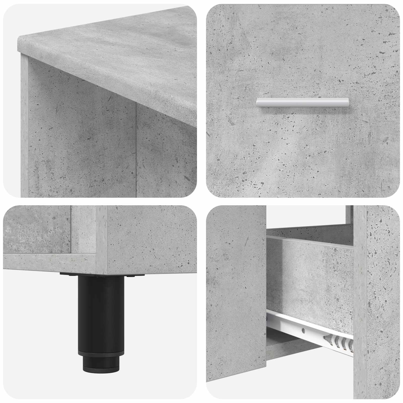 Toaletna jedinica Betonska siva 80 x 35 x 60 cm