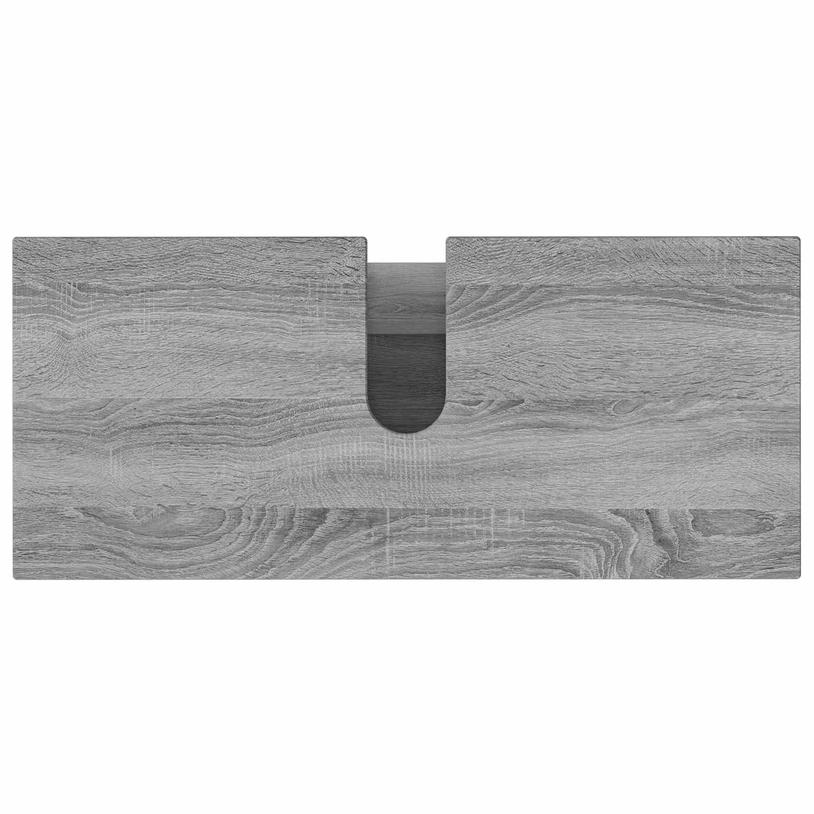 Toaletna jedinica Siva Sonoma 80 x 35 x 60 cm Konstruirano drvo