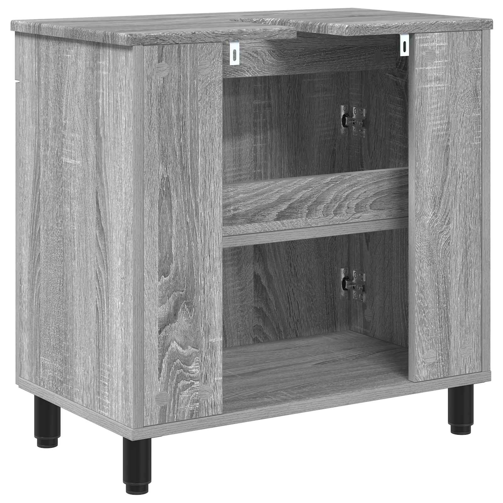 Toaletna jedinica Siva Sonoma 60 x 35 x 60 cm Konstruirano drvo
