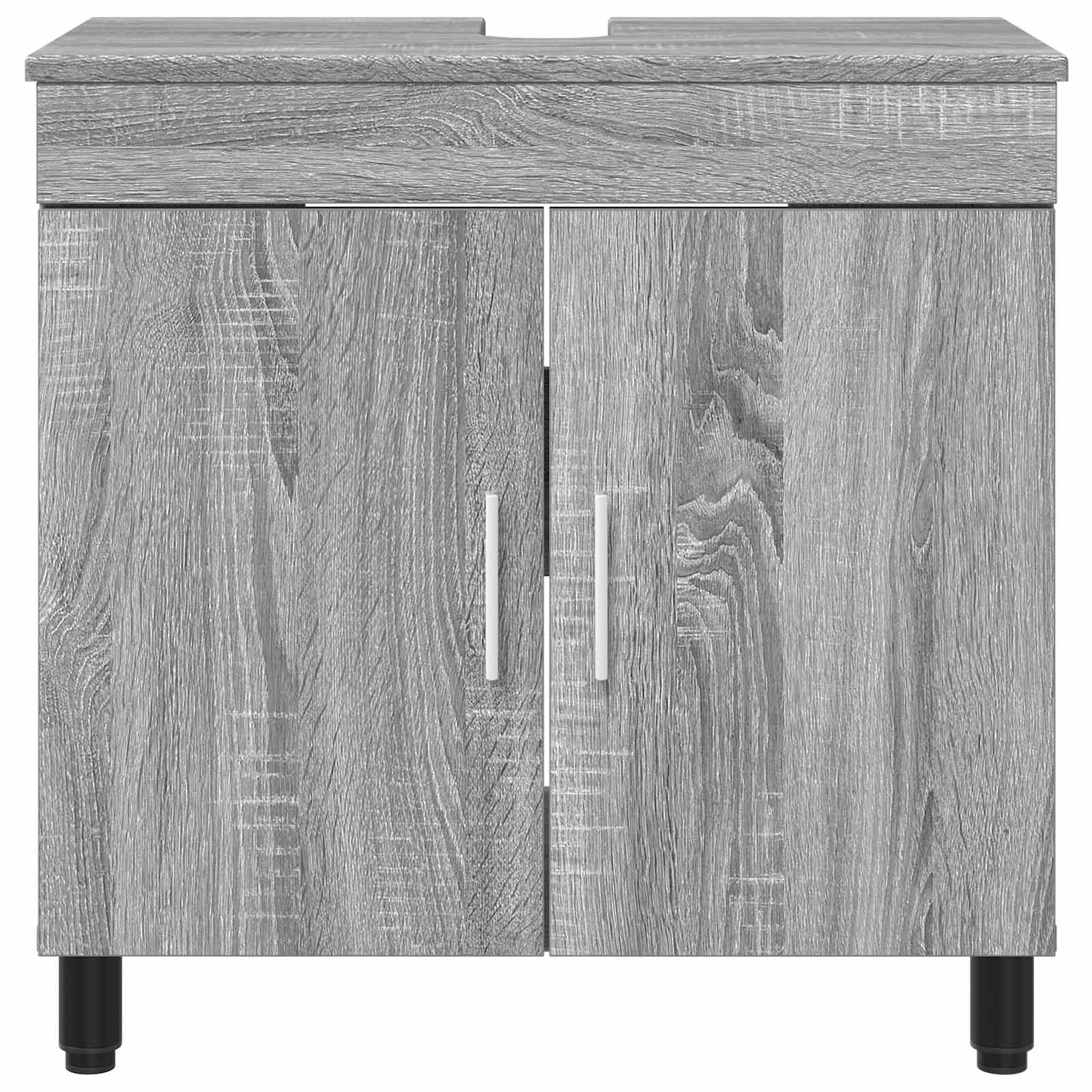 Toaletna jedinica Siva Sonoma 60 x 35 x 60 cm Konstruirano drvo