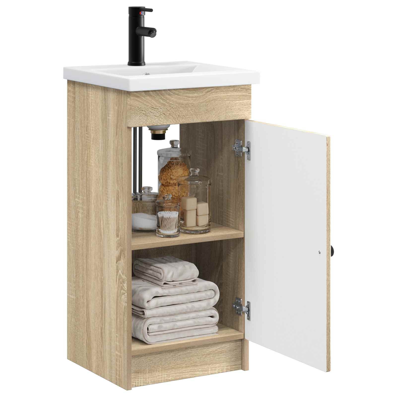 Kupaonski umivaonik s sudoperom Hrast sonoma 42 x 40 x 84,5 cm