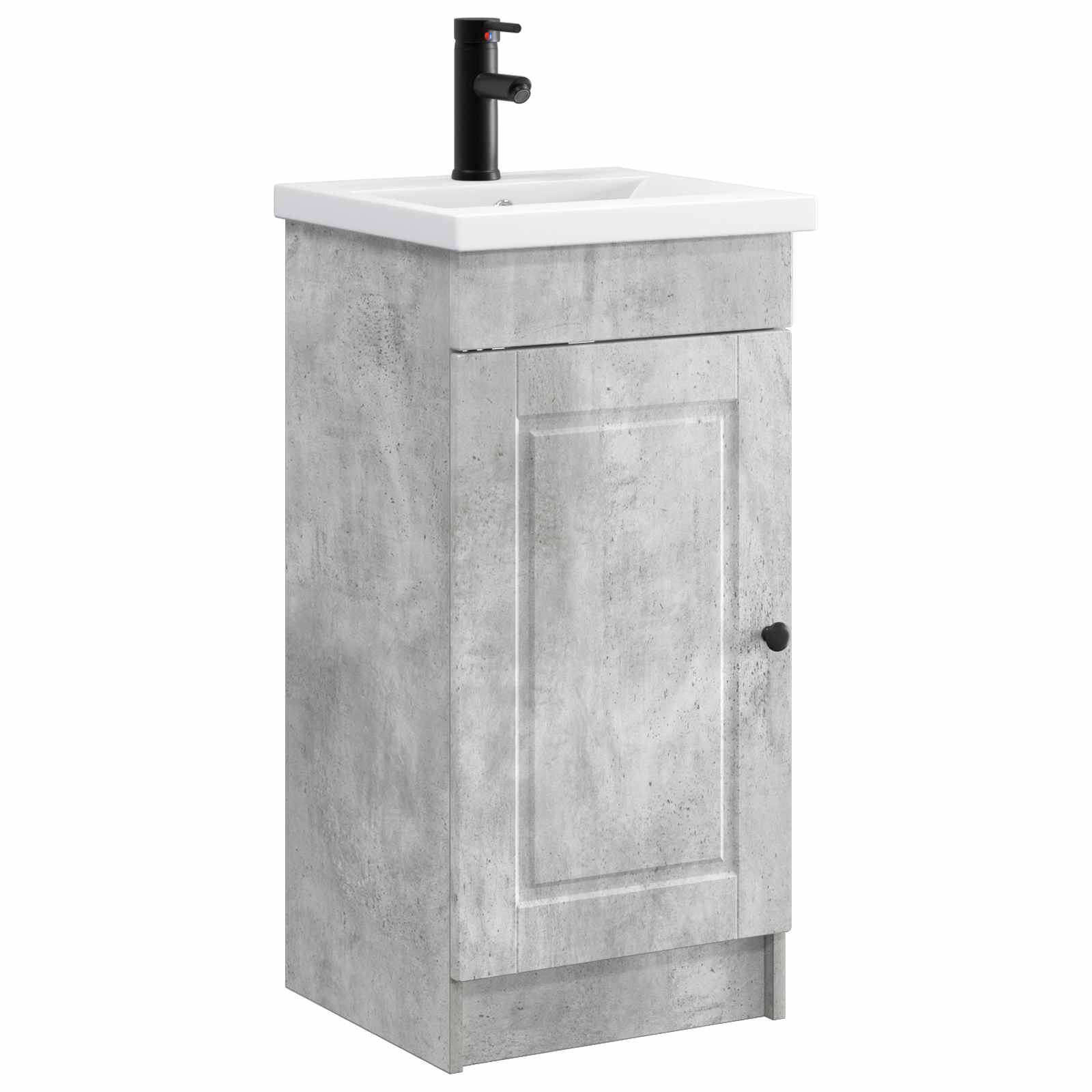Kupaonski umivaonik s sudoperom Betonska siva 42 x 40 x 84,5 cm