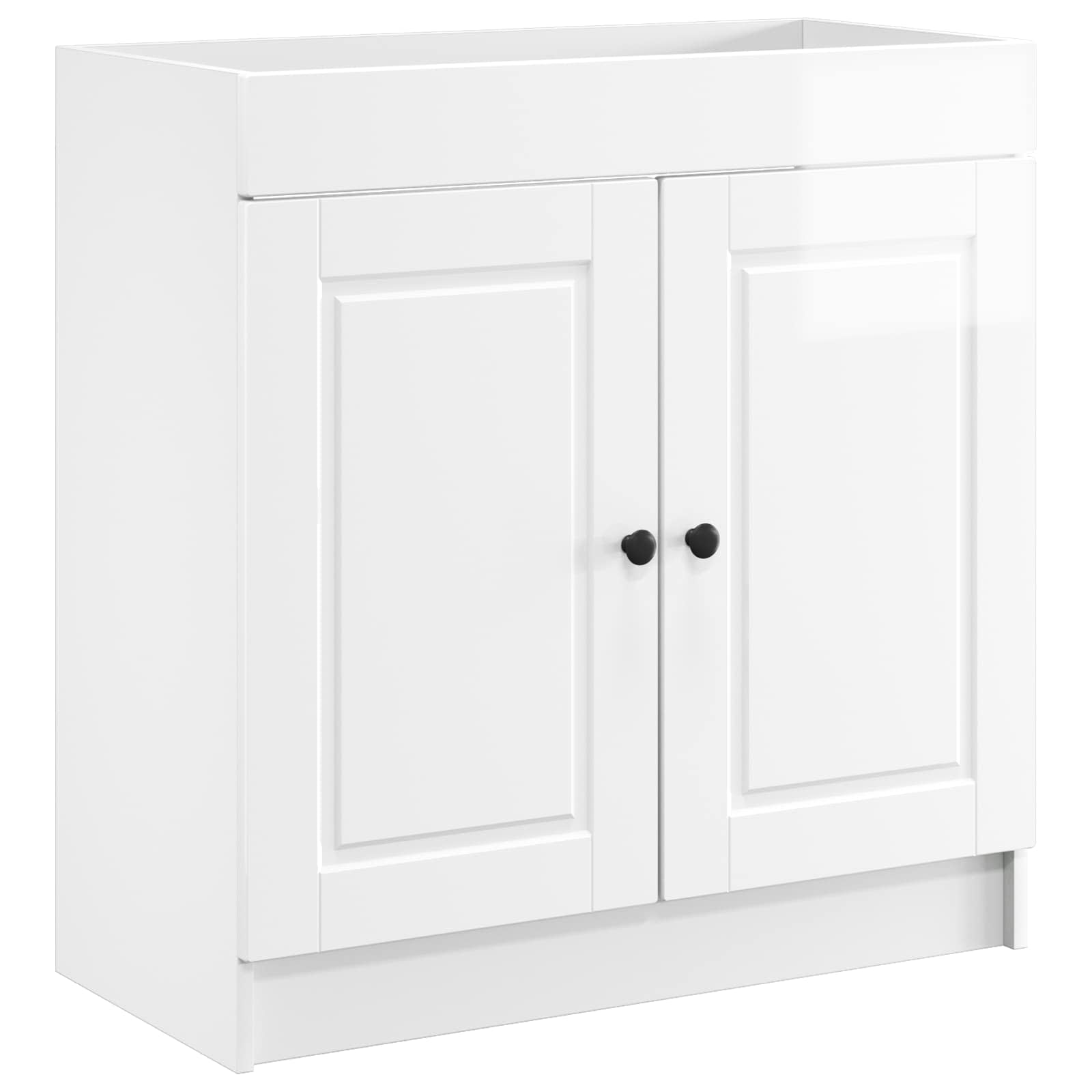 Ormarić ispod umivaonika Bijela visokog sjaja 56 x 37,5 x 81 cm
