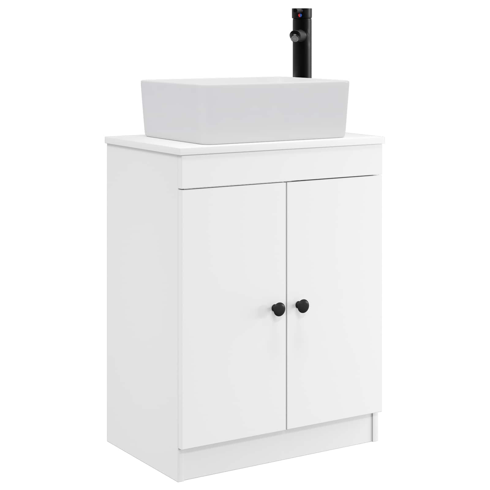 Kupaonski umivaonik s sudoperom Bijela 54 x 35 x 83 cm