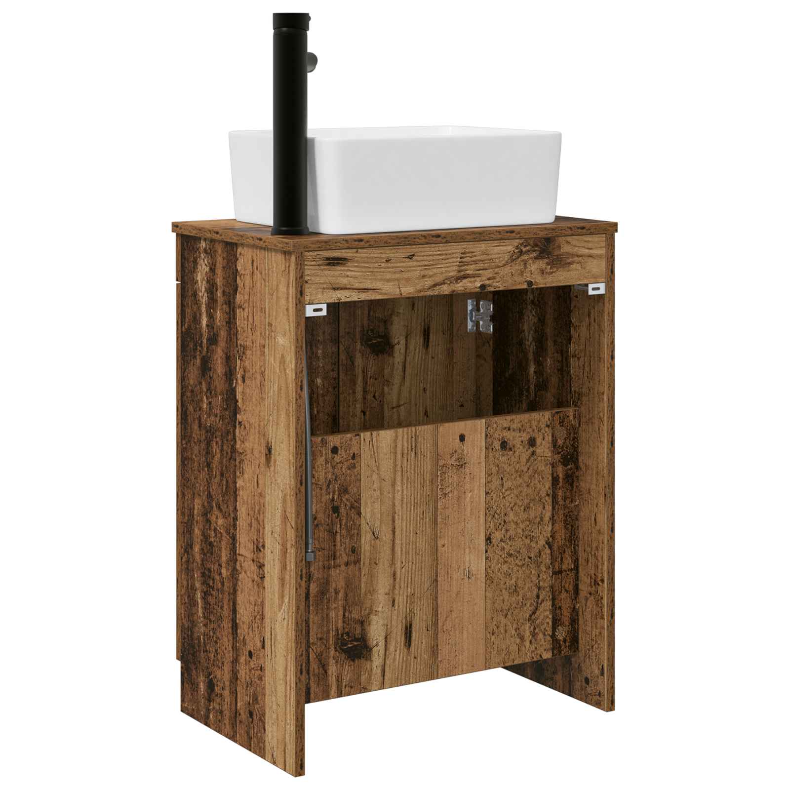 Kupaonski umivaonik s sudoperom Staro drvo 54 x 35 x 83 cm