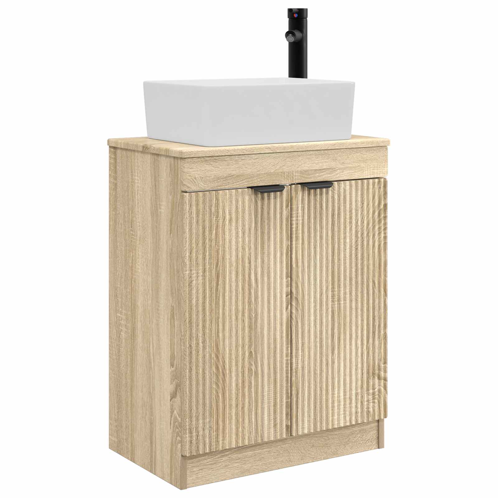 Kupaonski umivaonik s sudoperom Hrast sonoma 54 x 35 x 83 cm
