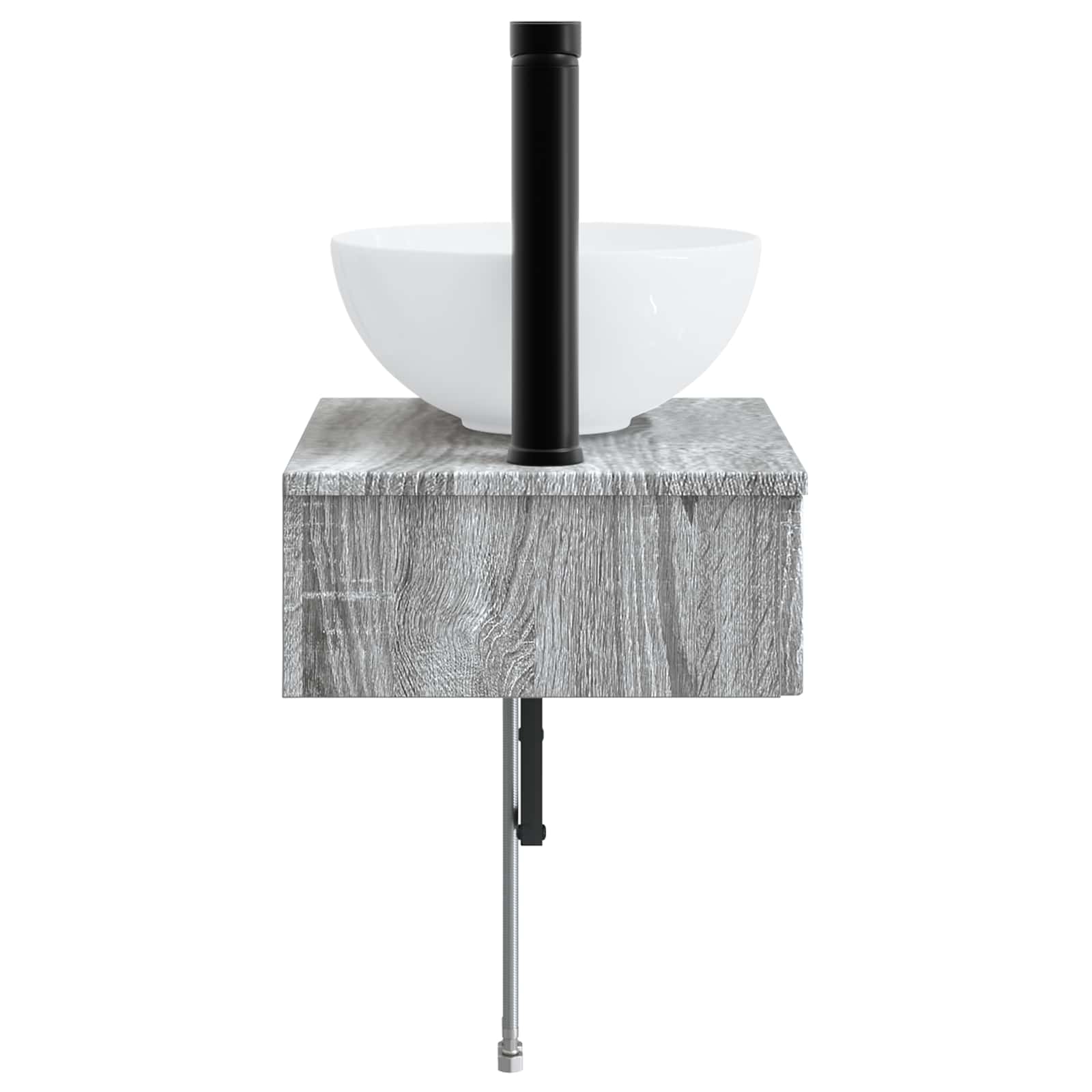 Zidni sudoper Siva Sonoma 40 x 35 x 39 cm Konstruirano drvo