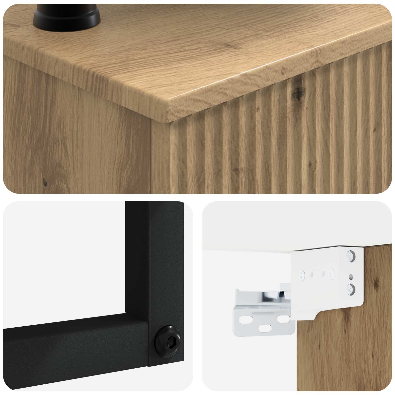 Zidni sudoper Hrast artisan 40 x 35 x 39 cm Konstruirano drvo
