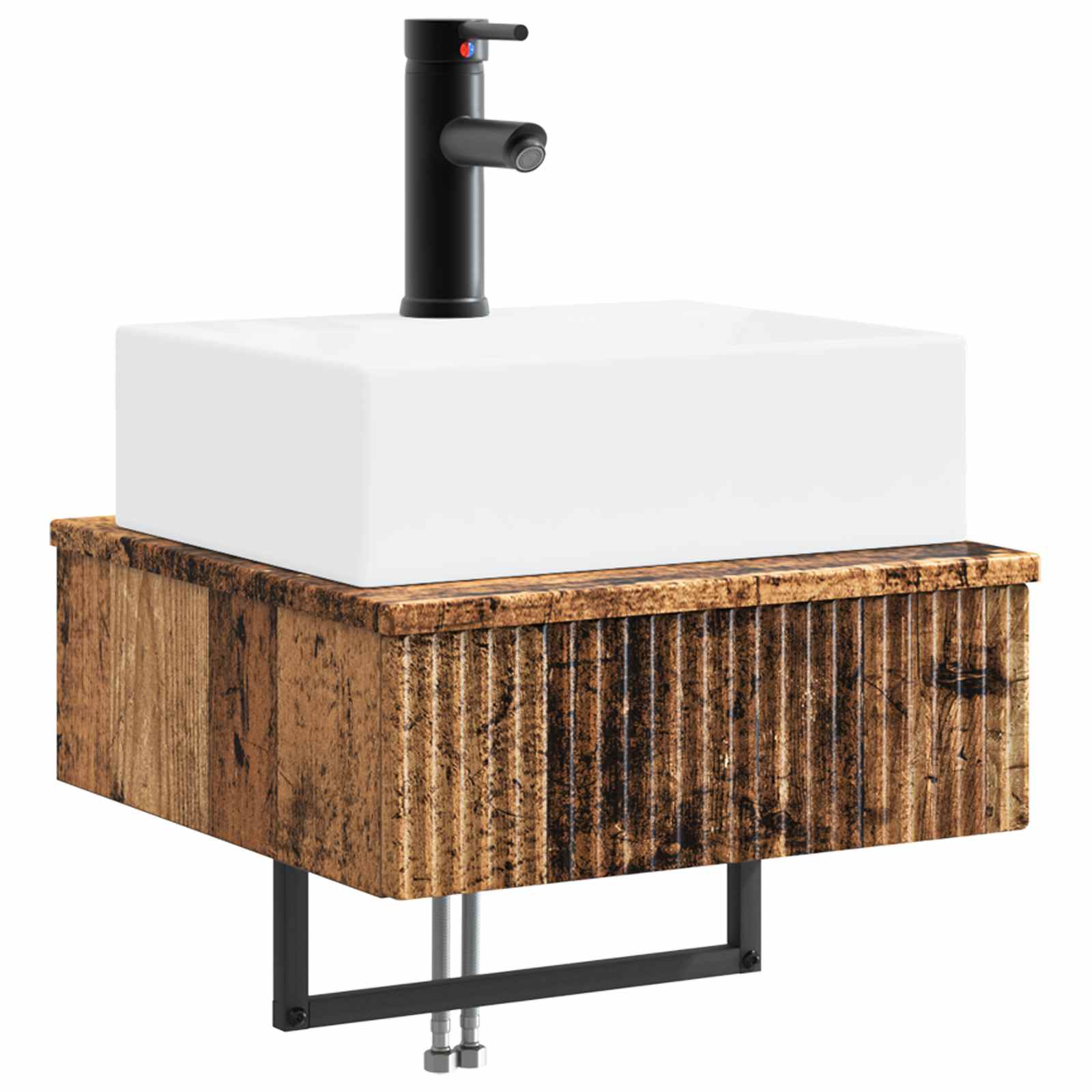Zidni sudoper Staro drvo 40 x 41 x 39 cm Konstruirano drvo
