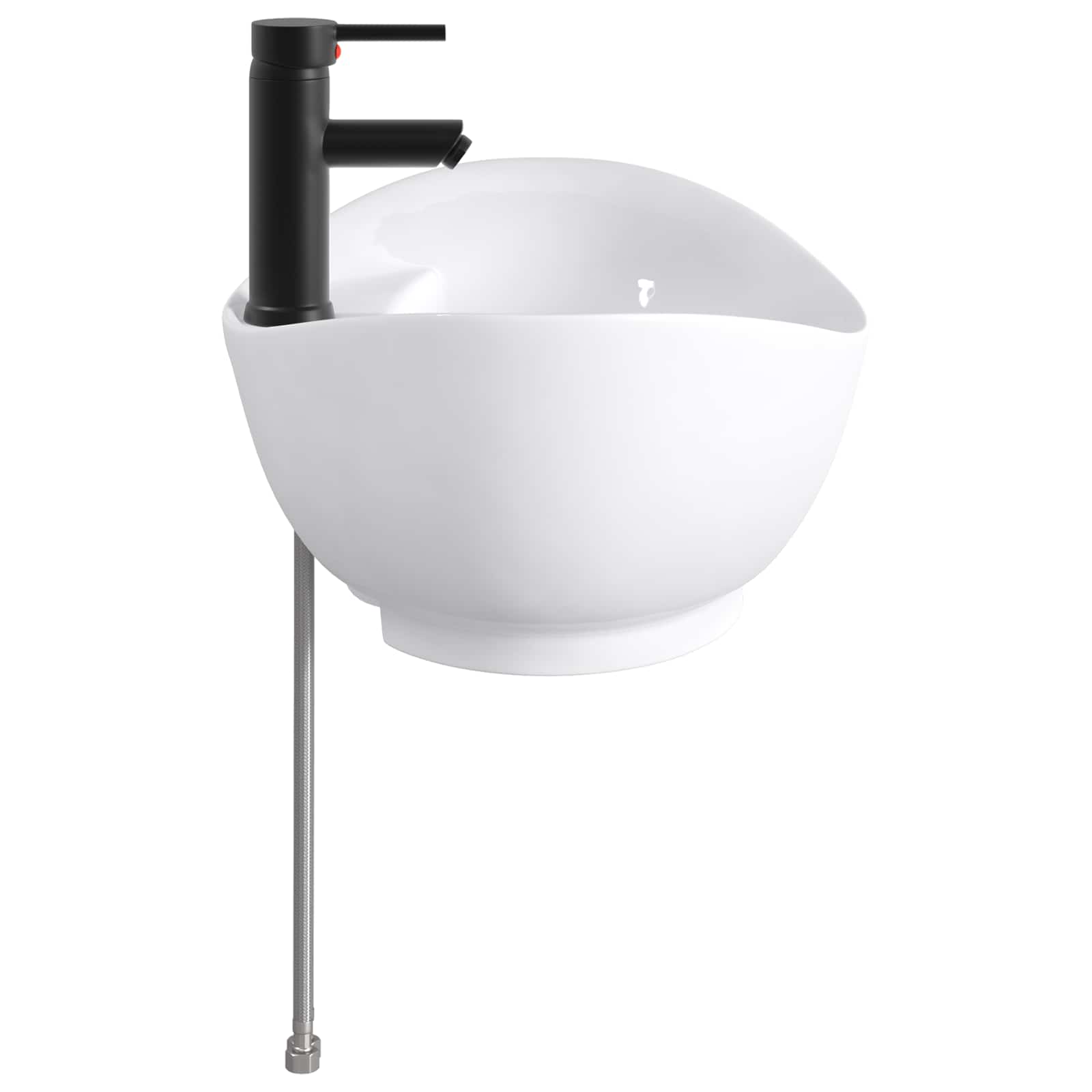 Umivaonik za kupaonicu Mat Crna 59 x 35 x 21 cm Metal