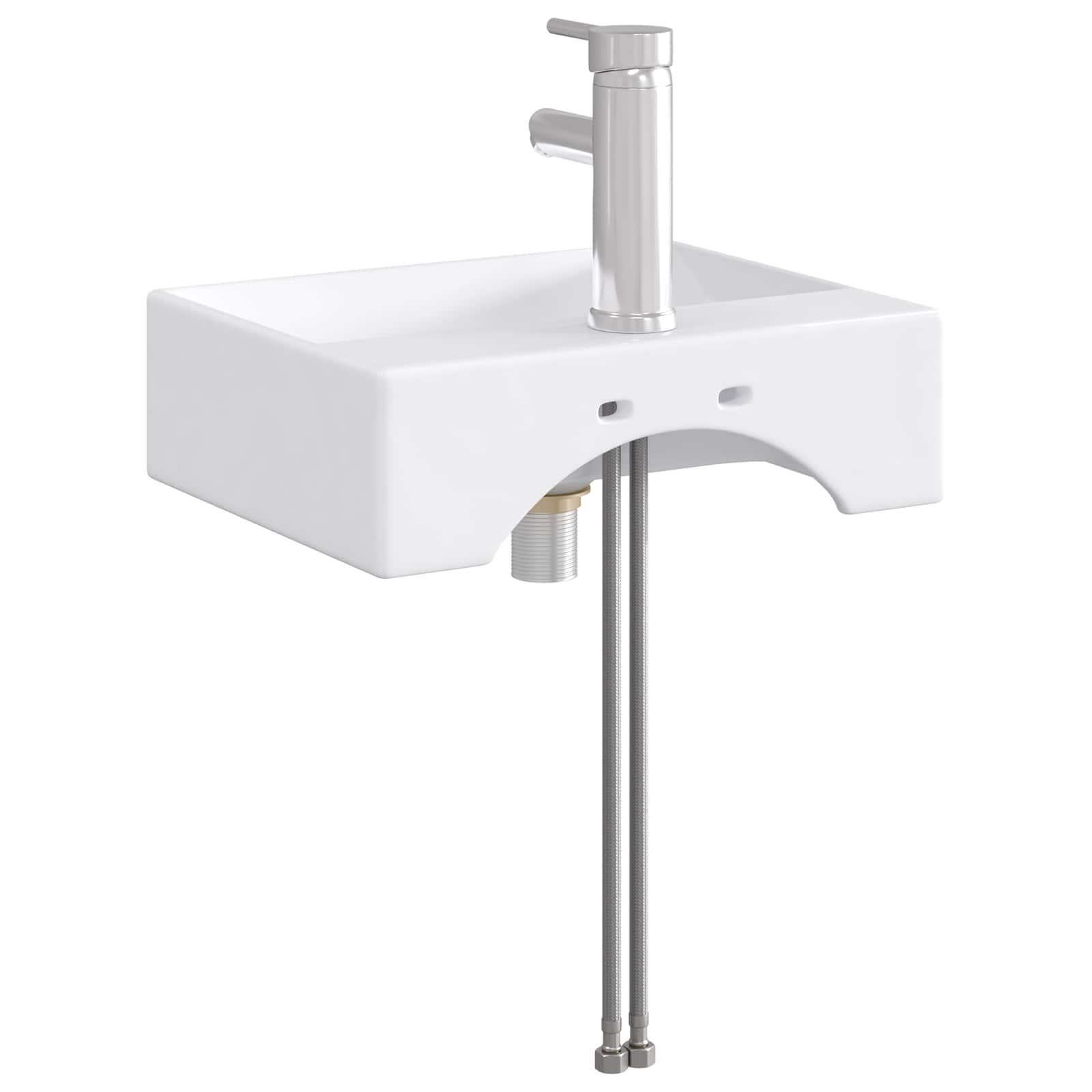 Umivaonik za kupaonicu Krom 39 x 30,5 x 12,5 cm Metal