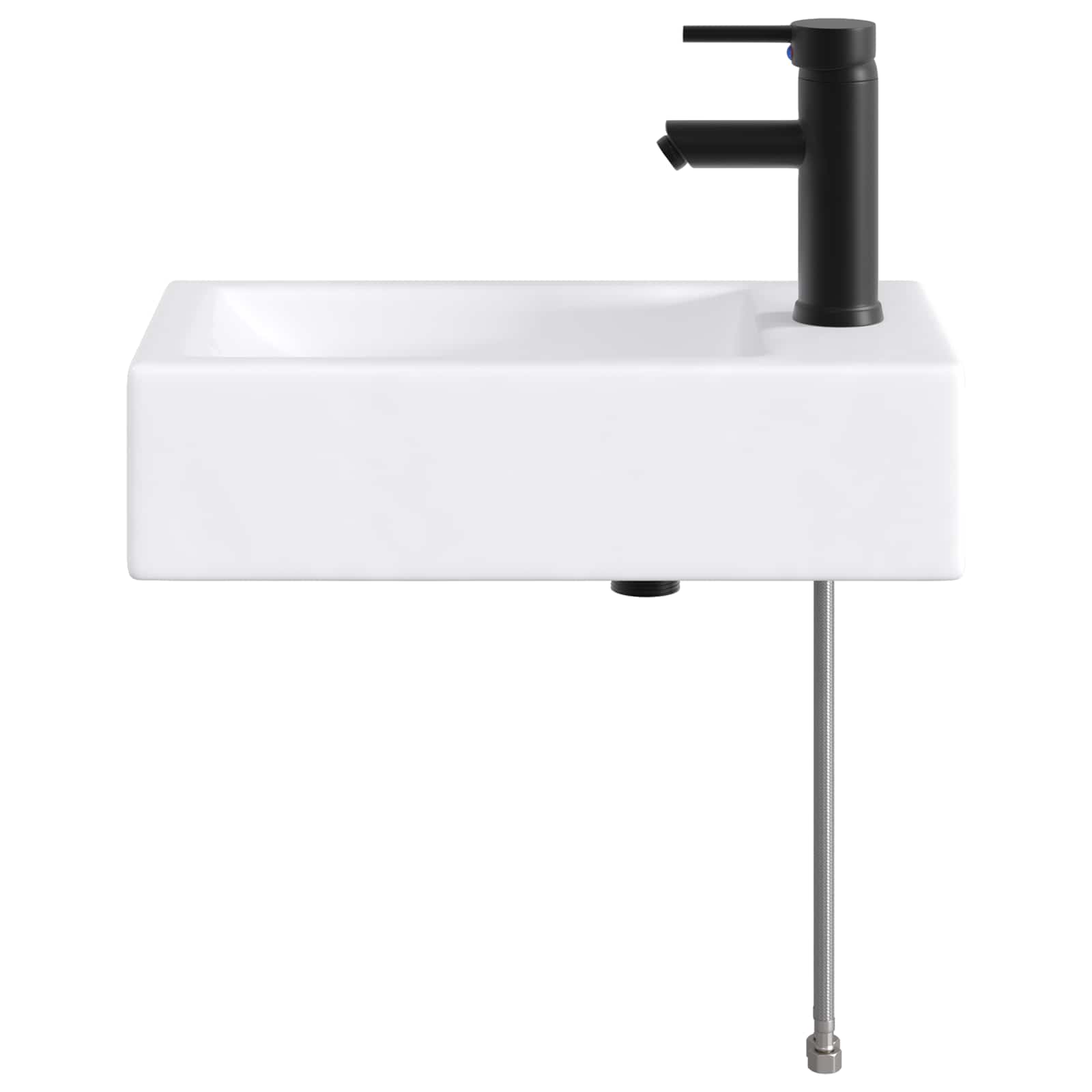 Umivaonik za kupaonicu Mat Crna 45,5 x 25,5 x 13 cm Metal