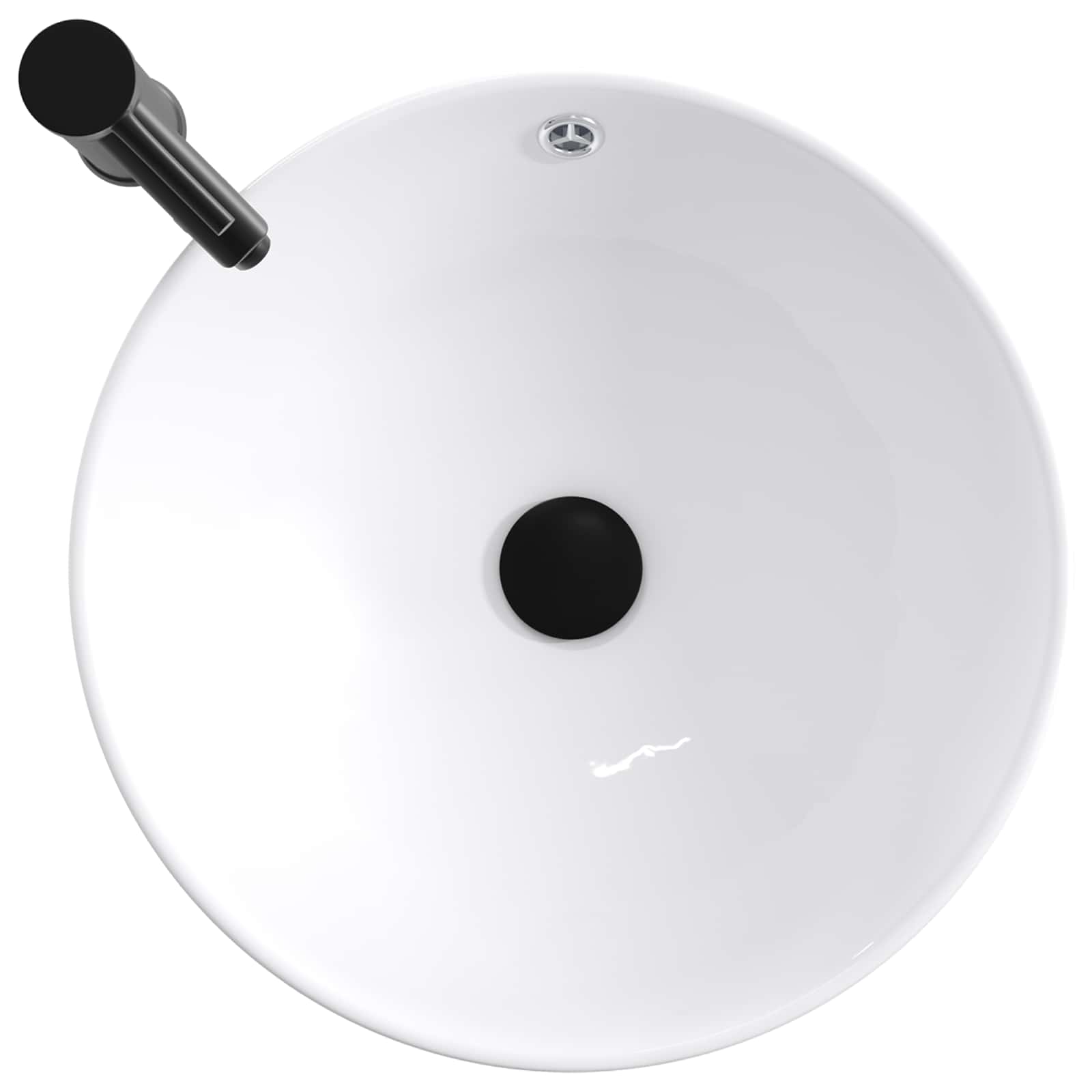 Umivaonik za kupaonicu Mat Crna 44 x 44 x 16 cm Metal