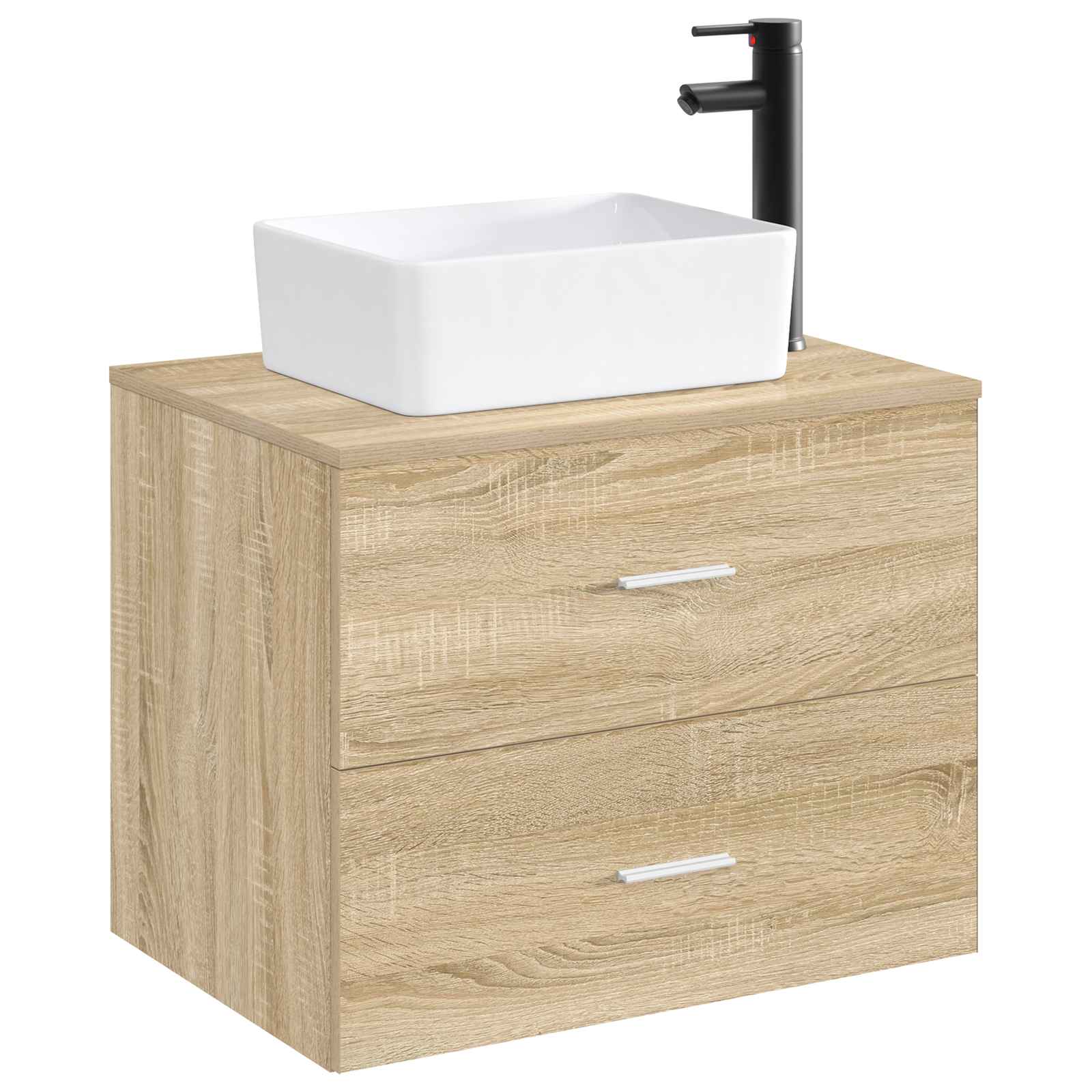 Umivaonik za kupaonicu Mat Crna 40,5 x 30,5 x 13 cm Metal