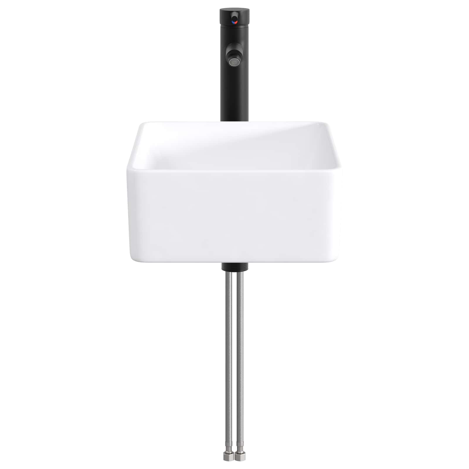 Umivaonik za kupaonicu Mat Crna 40,5 x 30,5 x 13 cm Metal
