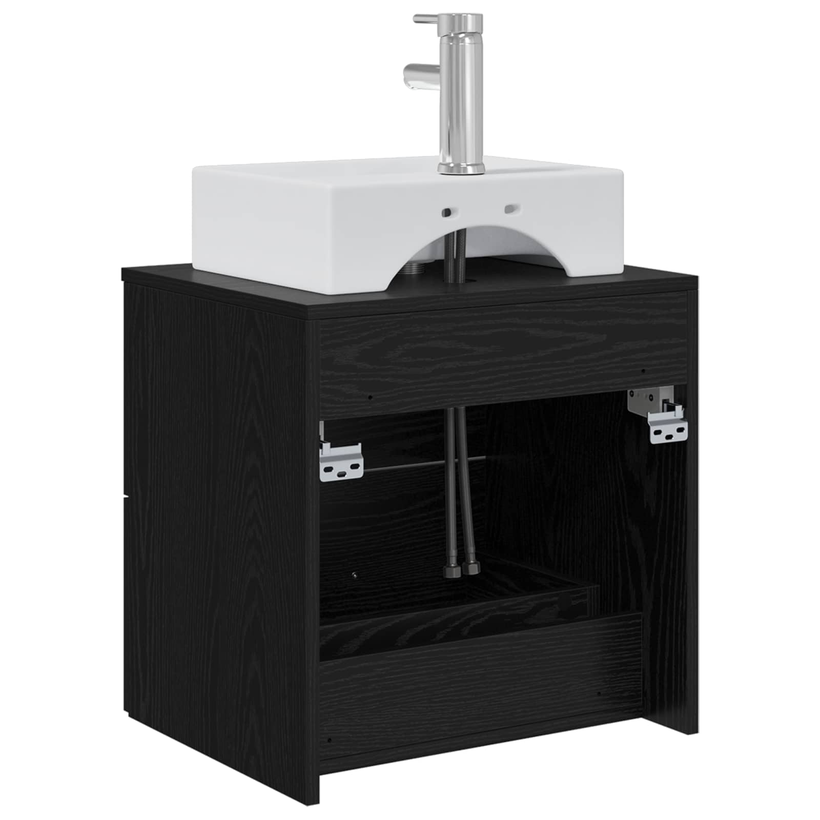 Umivaonik s policom Crni hrast 49,5 x 41 x 62,5 cm