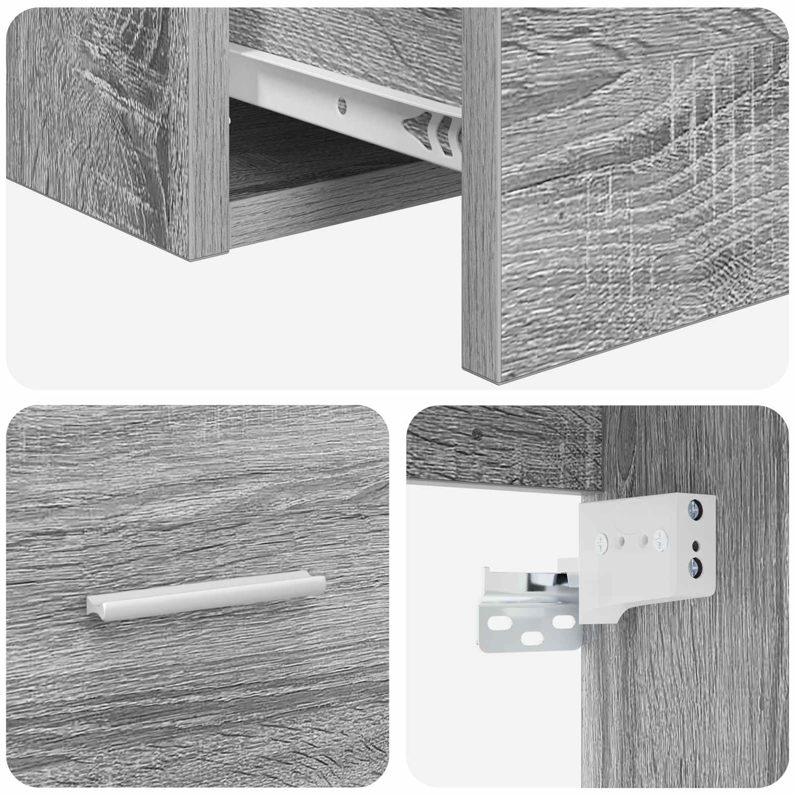 Umivaonik s policom Siva Sonoma 49,5 x 41 x 62,5 cm
