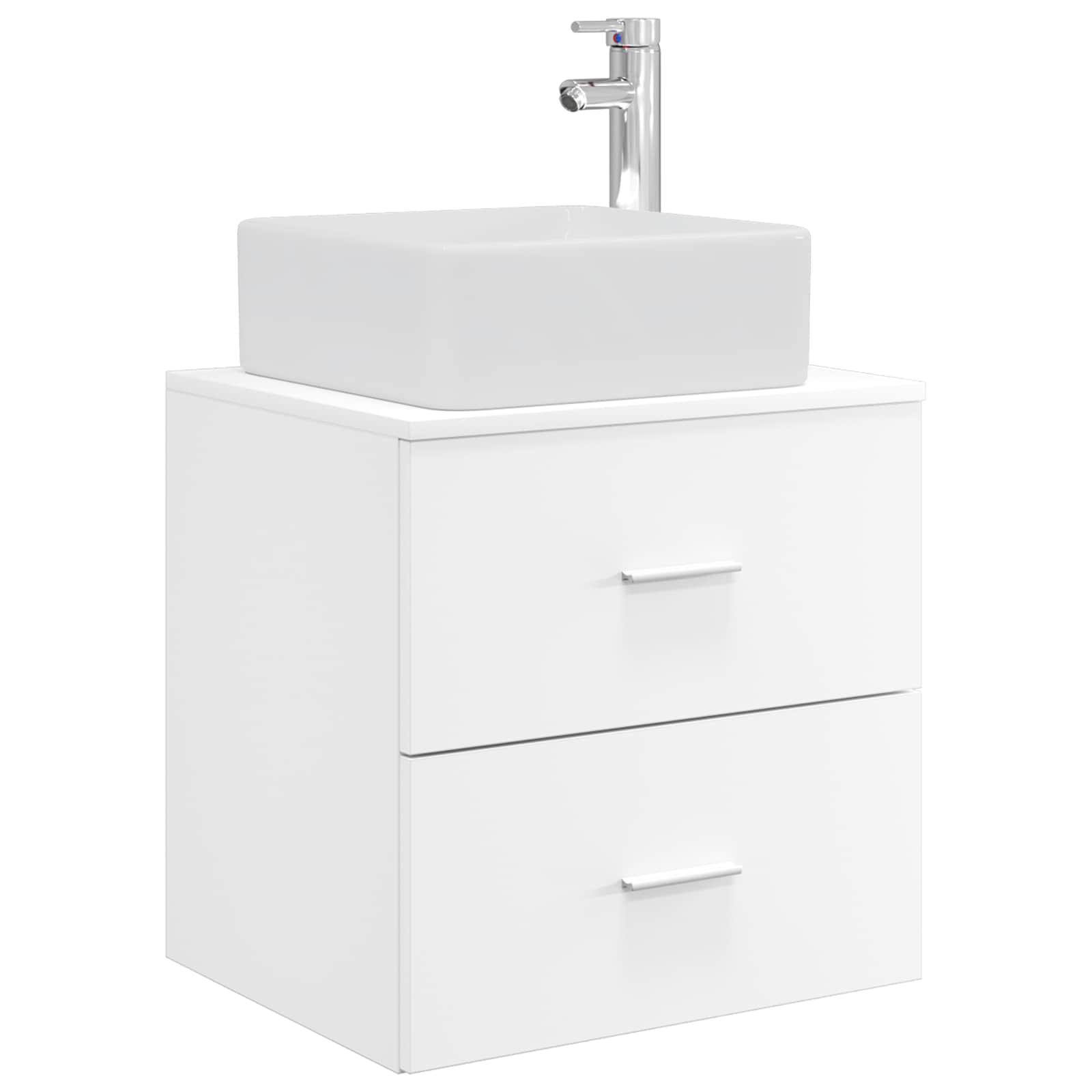 Umivaonik s policom Bijela 53 x 34,5 x 63 cm Konstruirano drvo