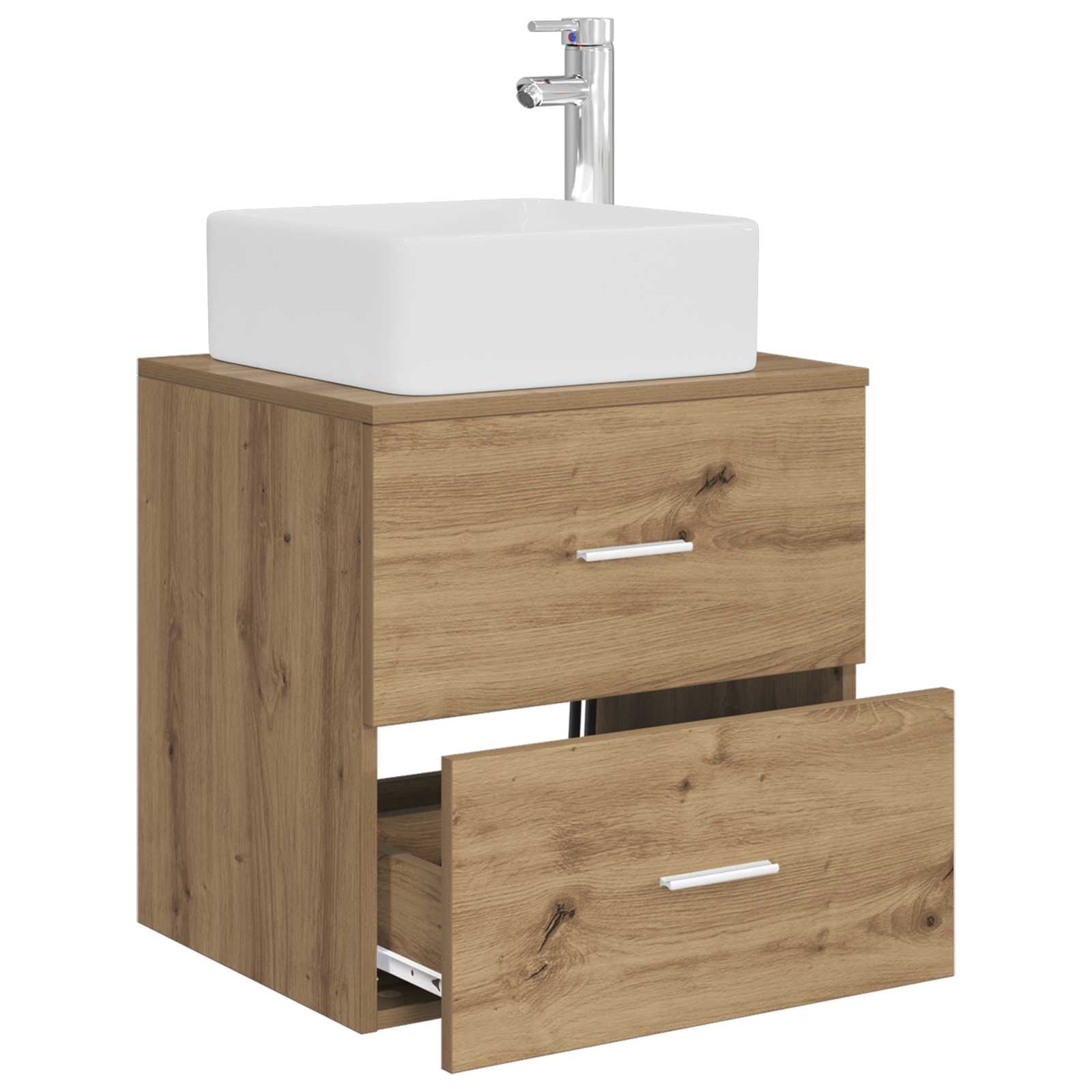 Umivaonik s policom Hrast artisan 53 x 34,5 x 63 cm