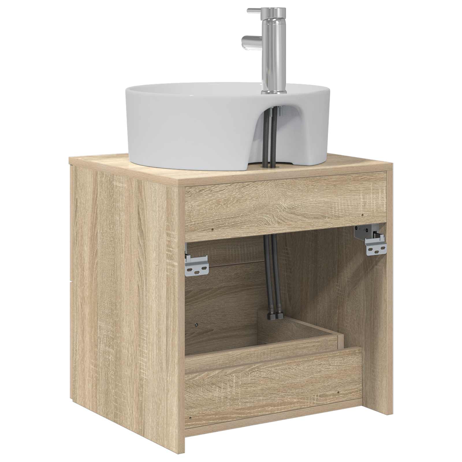 Umivaonik s policom Hrast sonoma 49,5 x 44,5 x 65 cm