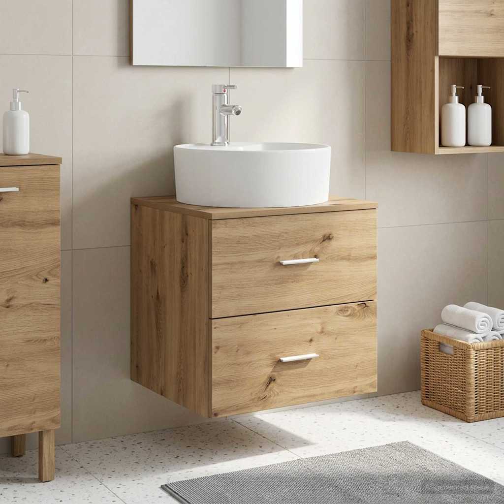 Umivaonik s policom Hrast artisan 49,5 x 44,5 x 65 cm