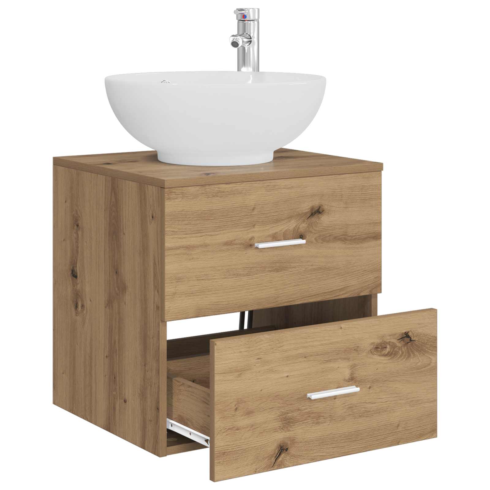 Umivaonik s policom Hrast artisan 49,5 x 44,5 x 66,5 cm