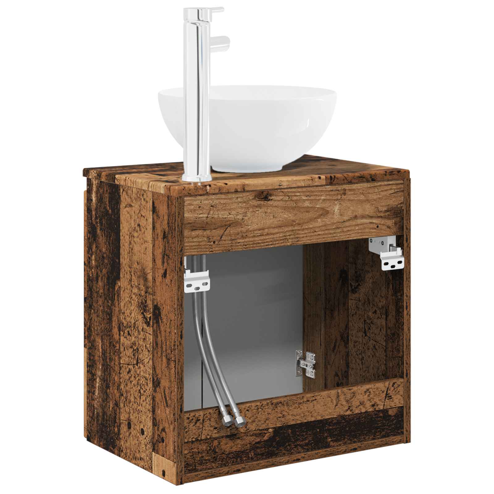 Umivaonik s policom Staro drvo 49,5 x 35 x 63 cm