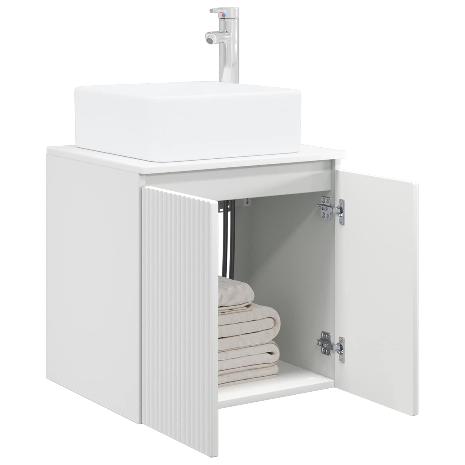 Umivaonik s policom Bijela 49,5 x 41 x 63 cm Konstruirano drvo