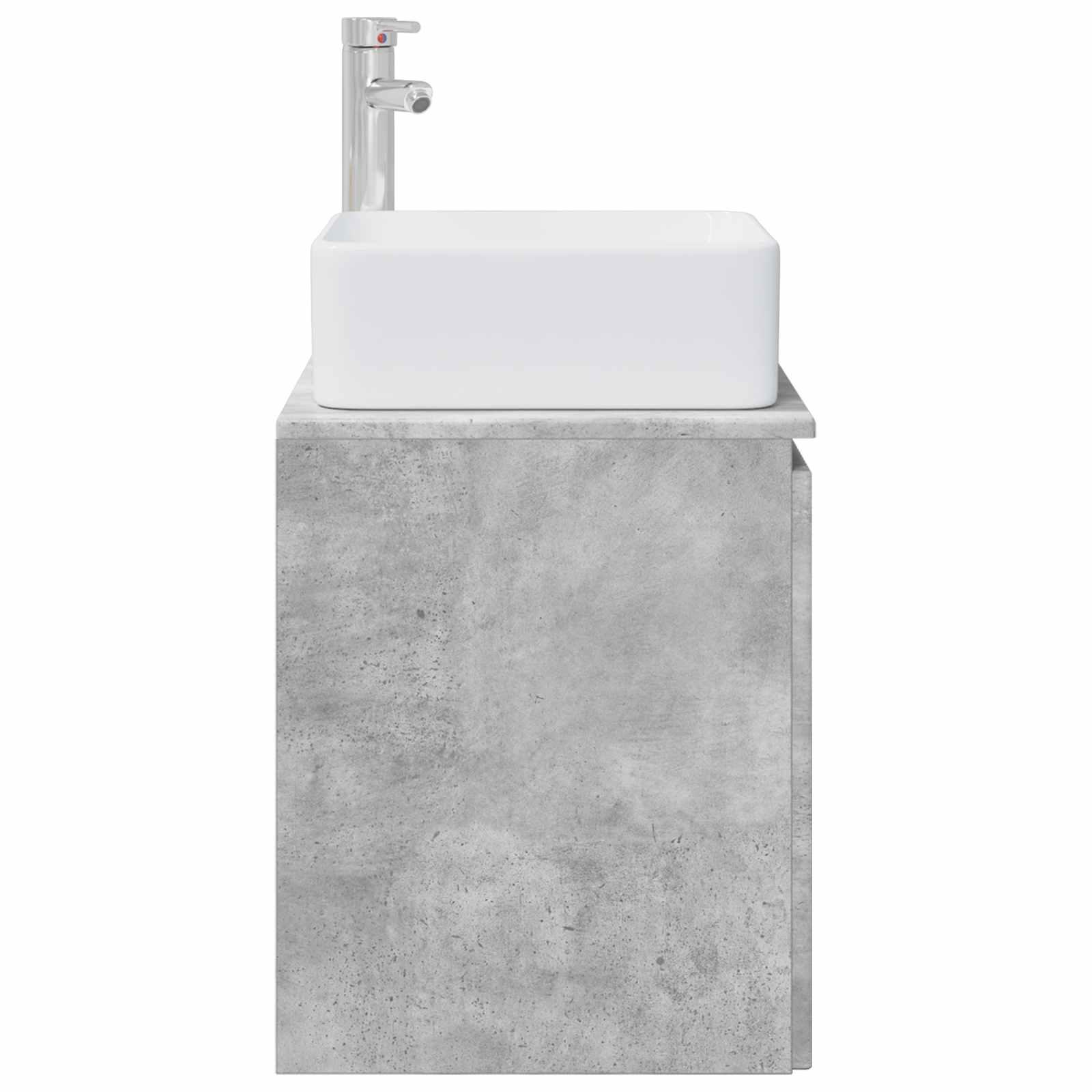 Umivaonik s policom Betonska siva 49,5 x 41 x 63 cm