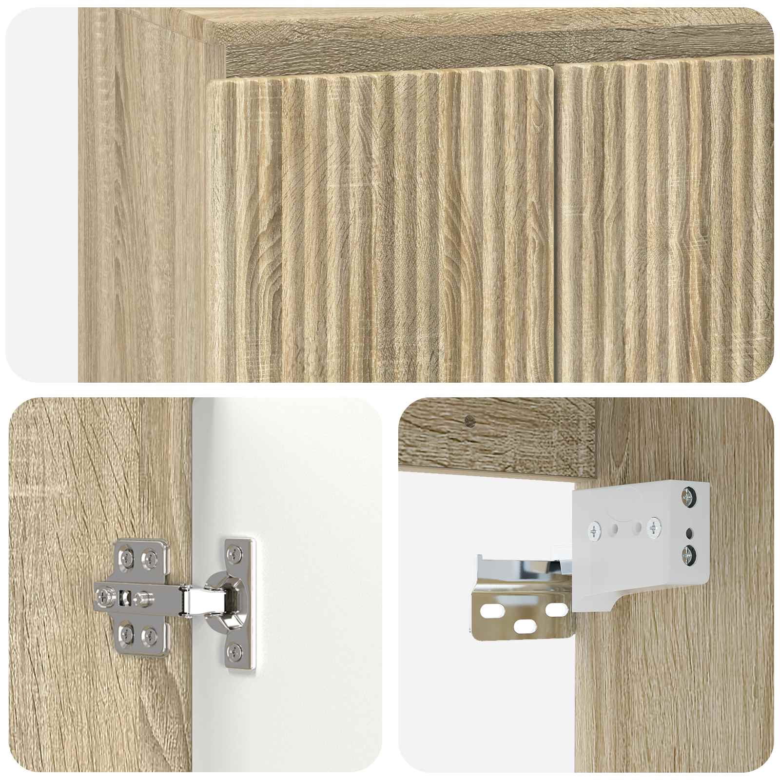 Umivaonik s policom Hrast sonoma 49,5 x 41 x 62,5 cm