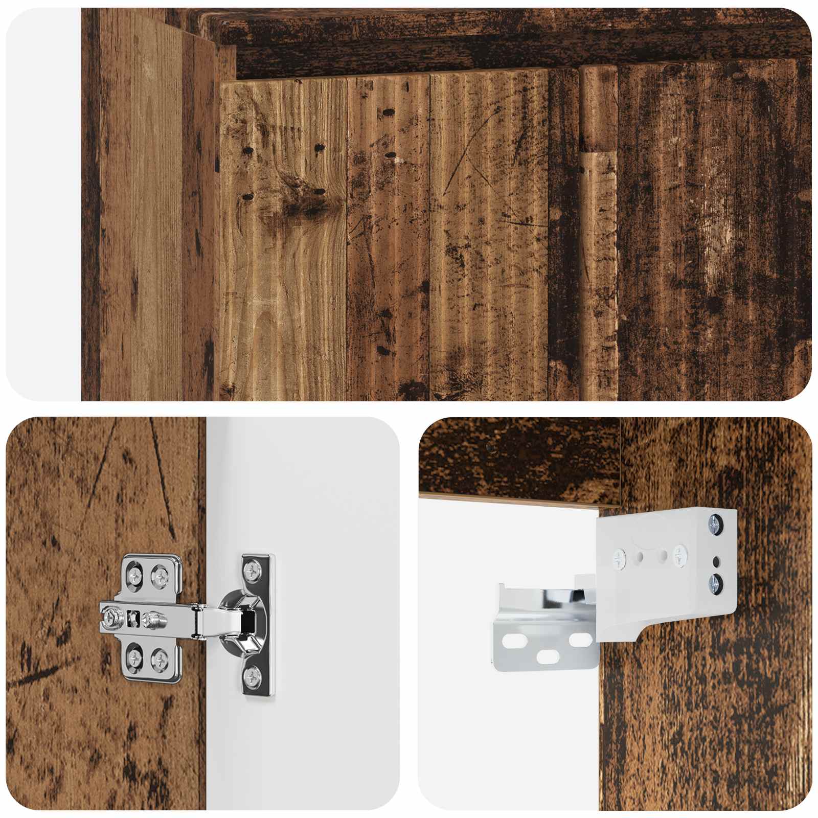 Umivaonik s policom Staro drvo 49,5 x 41 x 62,5 cm