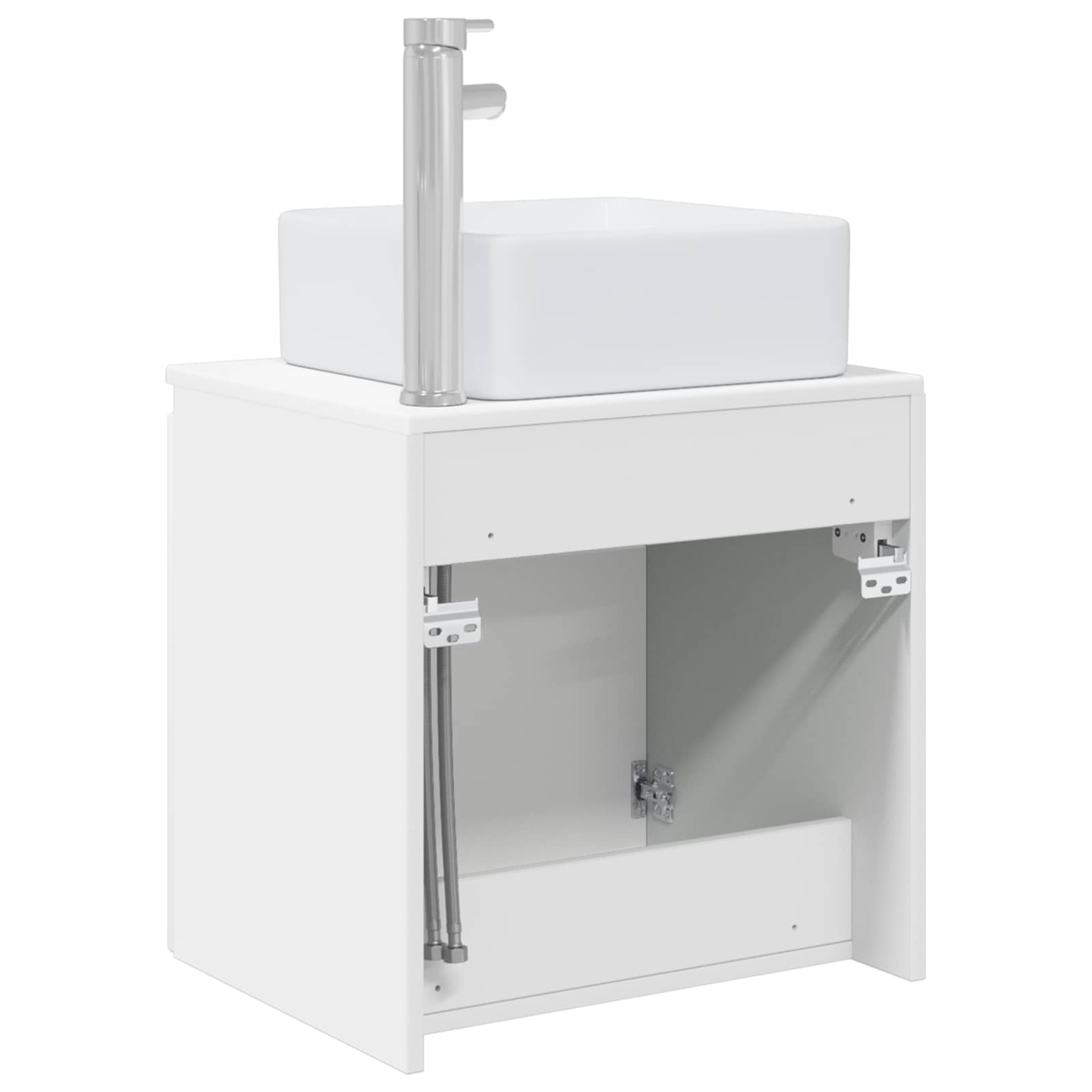 Umivaonik s policom Bijela 53 x 35 x 63 cm Konstruirano drvo