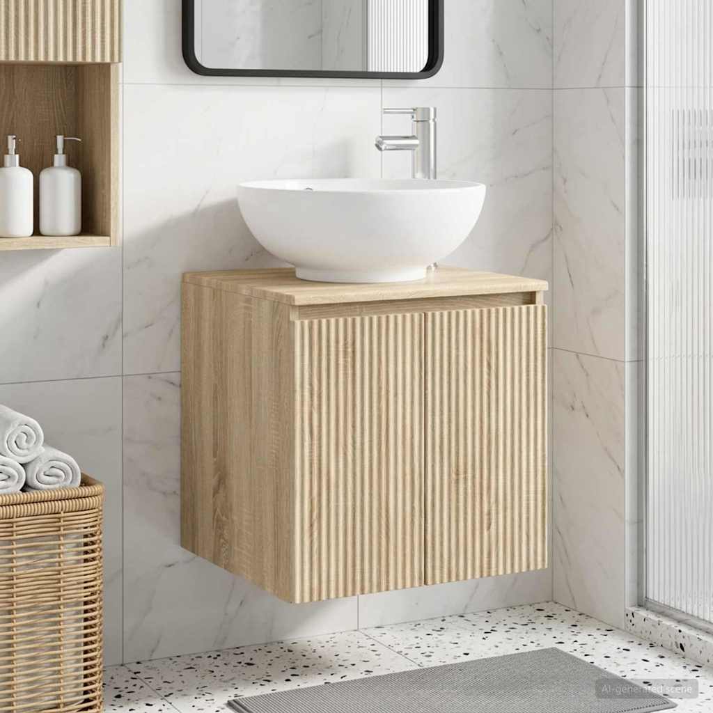 Umivaonik s policom Hrast sonoma 49,5 x 44,5 x 65 cm