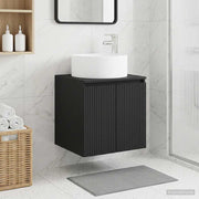 Umivaonik s policom za zid Crna 49,5 x 44,5 x 65,5 cm