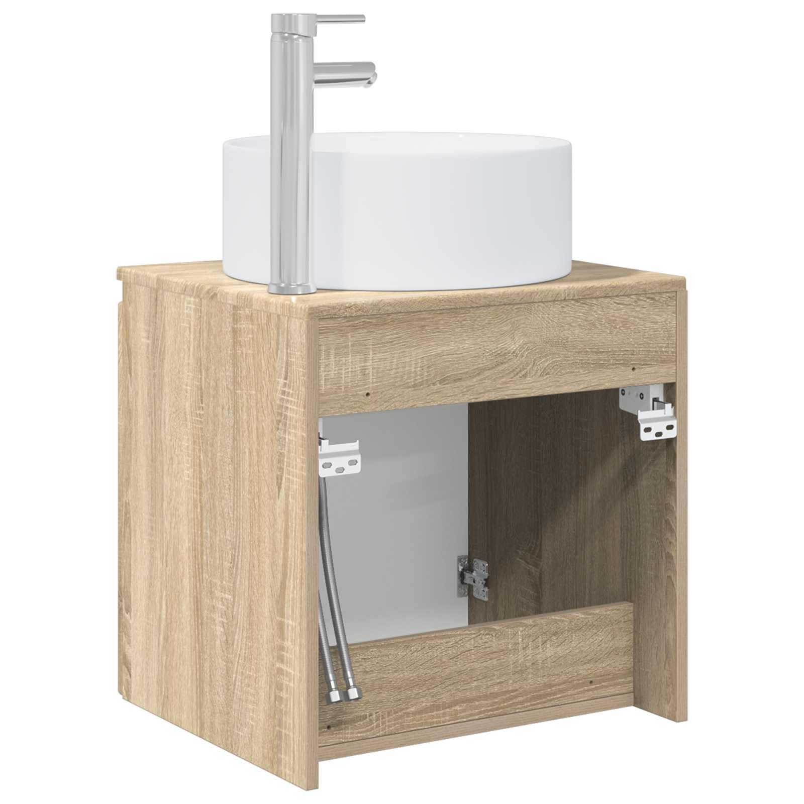 Umivaonik s policom za zid Hrast sonoma 49,5 x 44,5 x 65,5 cm