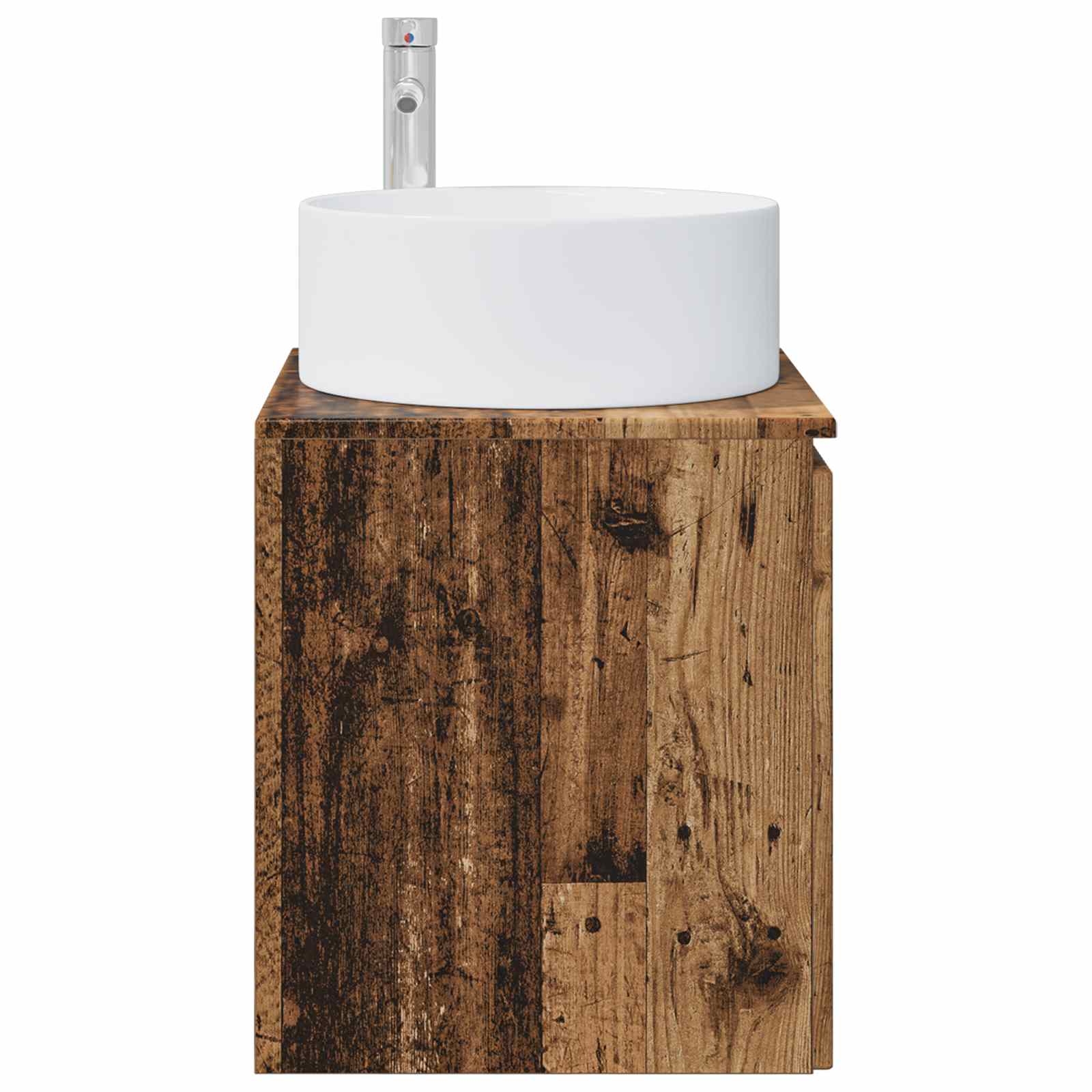 Umivaonik s policom za zid Staro drvo 49,5 x 44,5 x 65,5 cm
