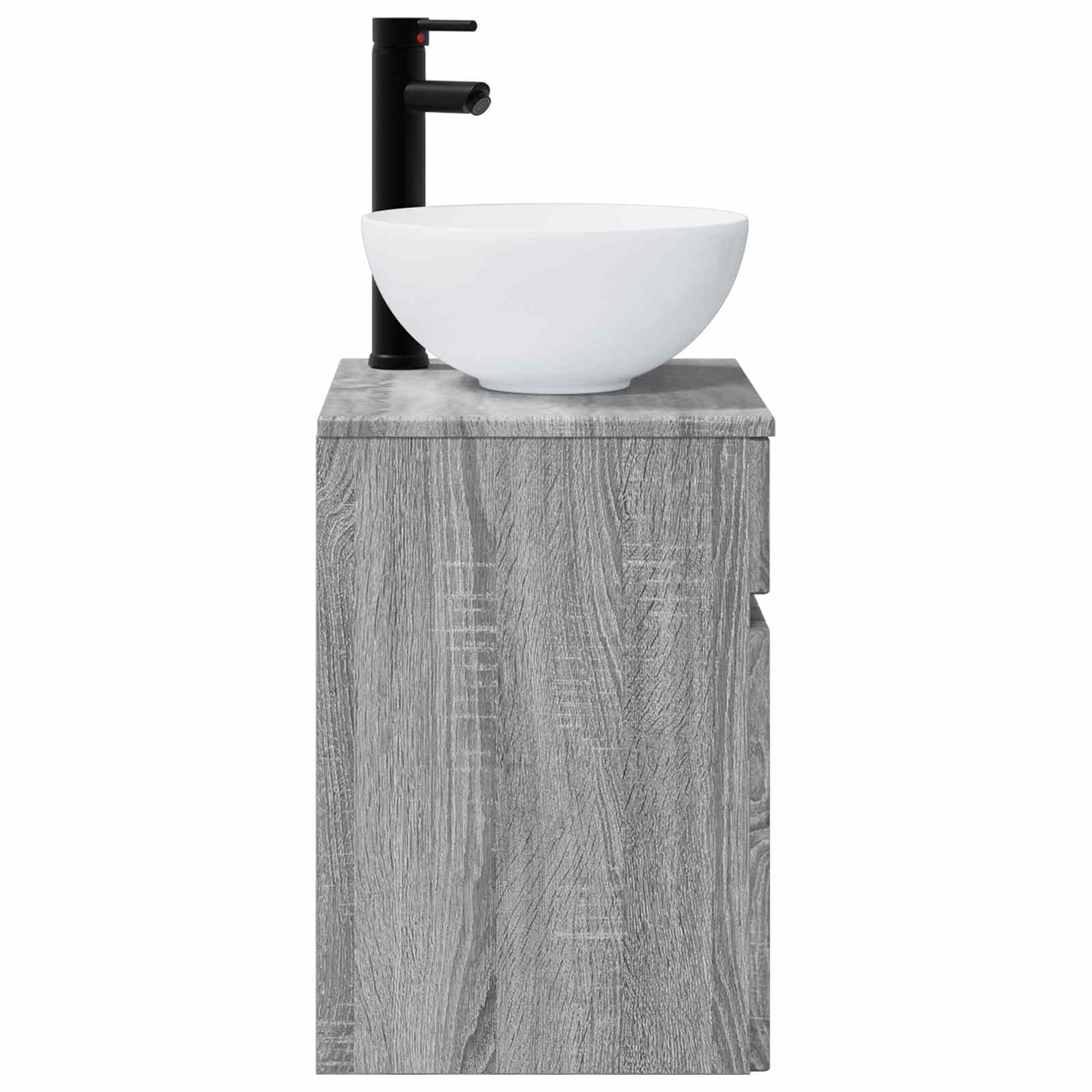 Umivaonik s policom za zid Siva Sonoma 39 x 41 x 64,5 cm